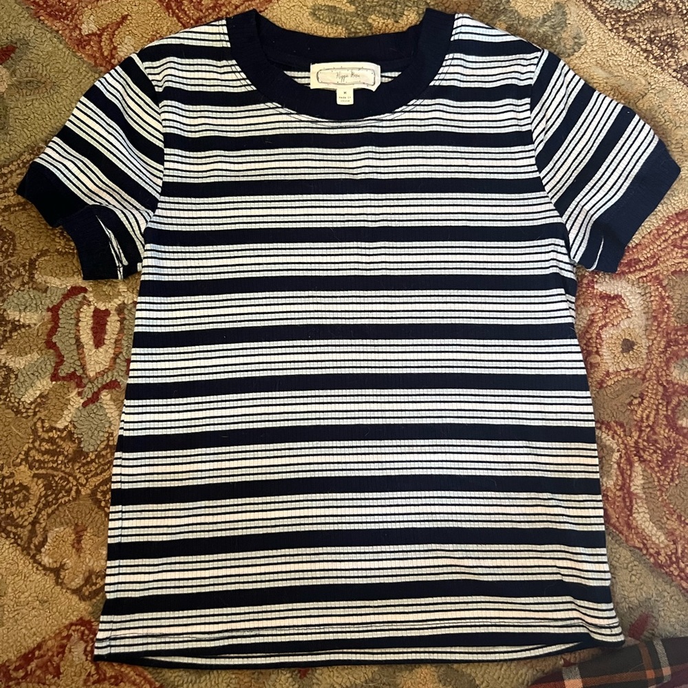 Blue striped shirt